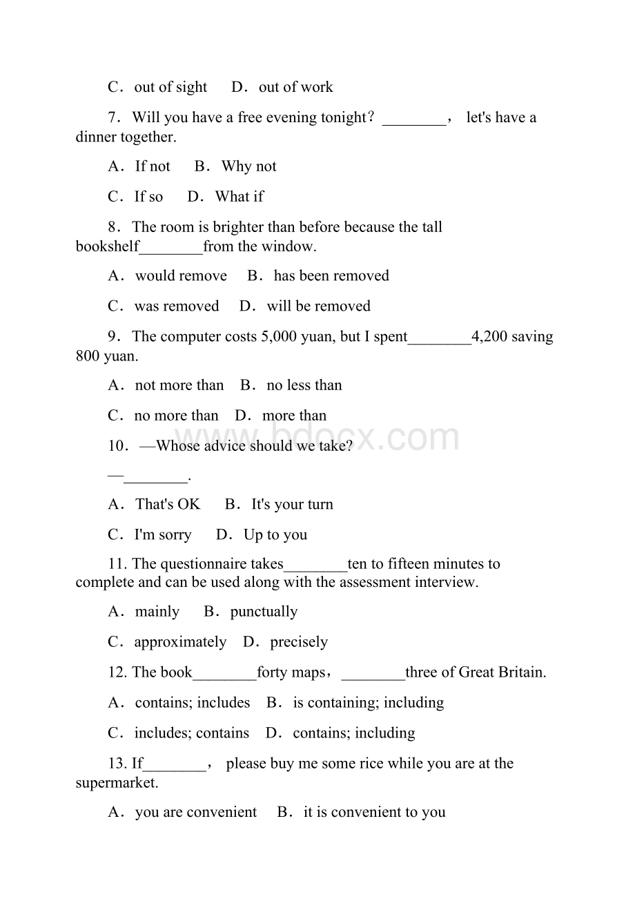 安徽省无为开城中学学年高一英语下学期第二次月考试题.docx_第3页