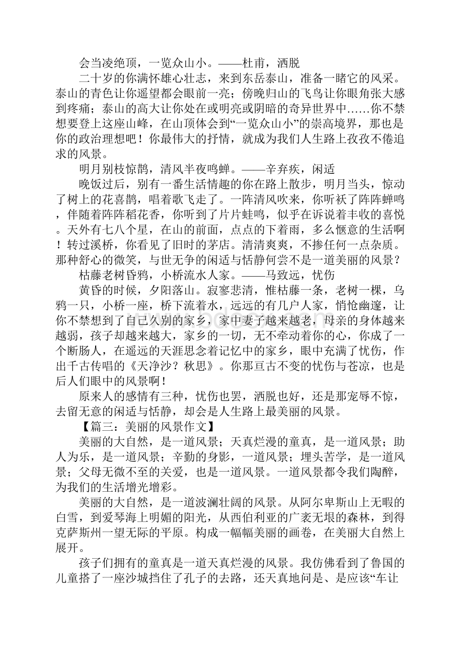 美丽的风景作文600字.docx_第2页