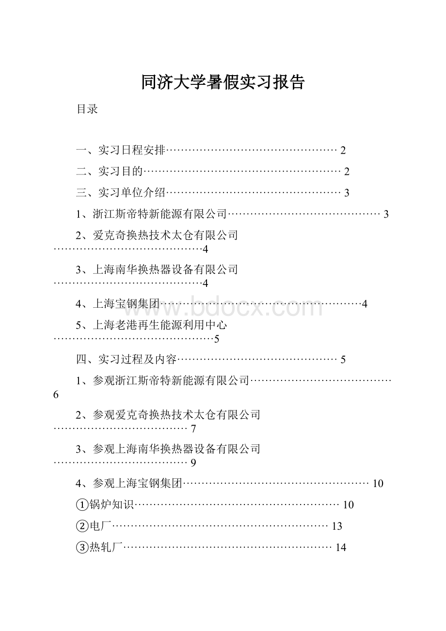 同济大学暑假实习报告文档格式.docx_第1页