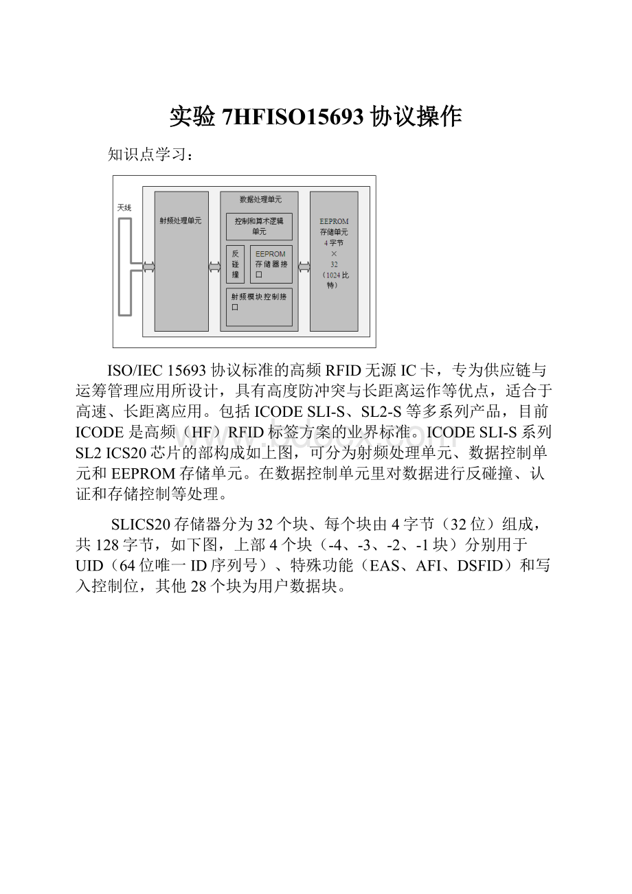 实验7HFISO15693协议操作.docx