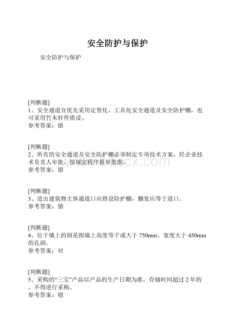 安全防护与保护.docx_第1页