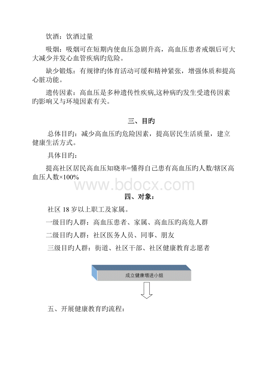 社区高血压健康教育综合计划书.docx_第2页