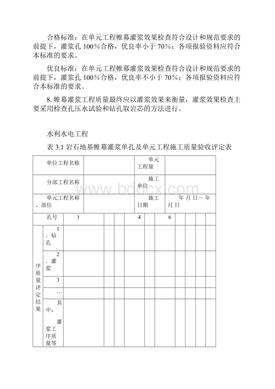 灌浆工程质评表及填表说明.docx_第2页