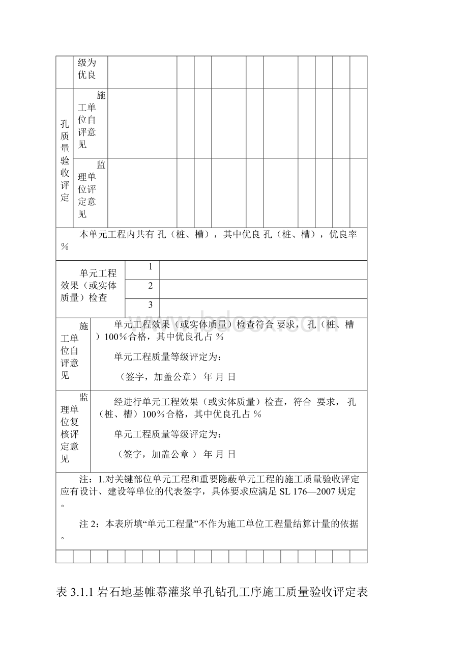 灌浆工程质评表及填表说明.docx_第3页