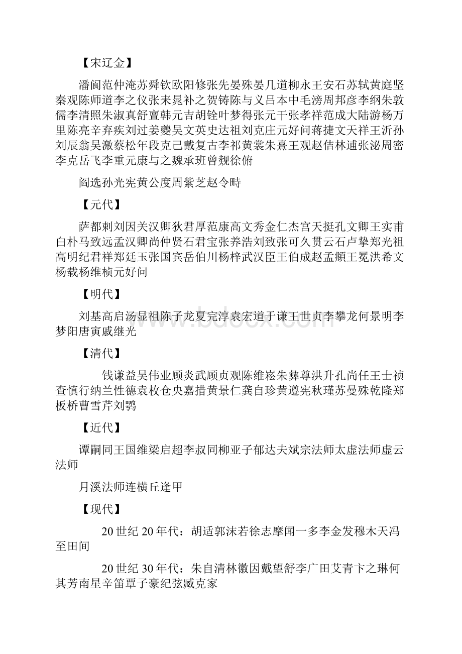 7A版中国历代著名诗人一览表.docx_第2页