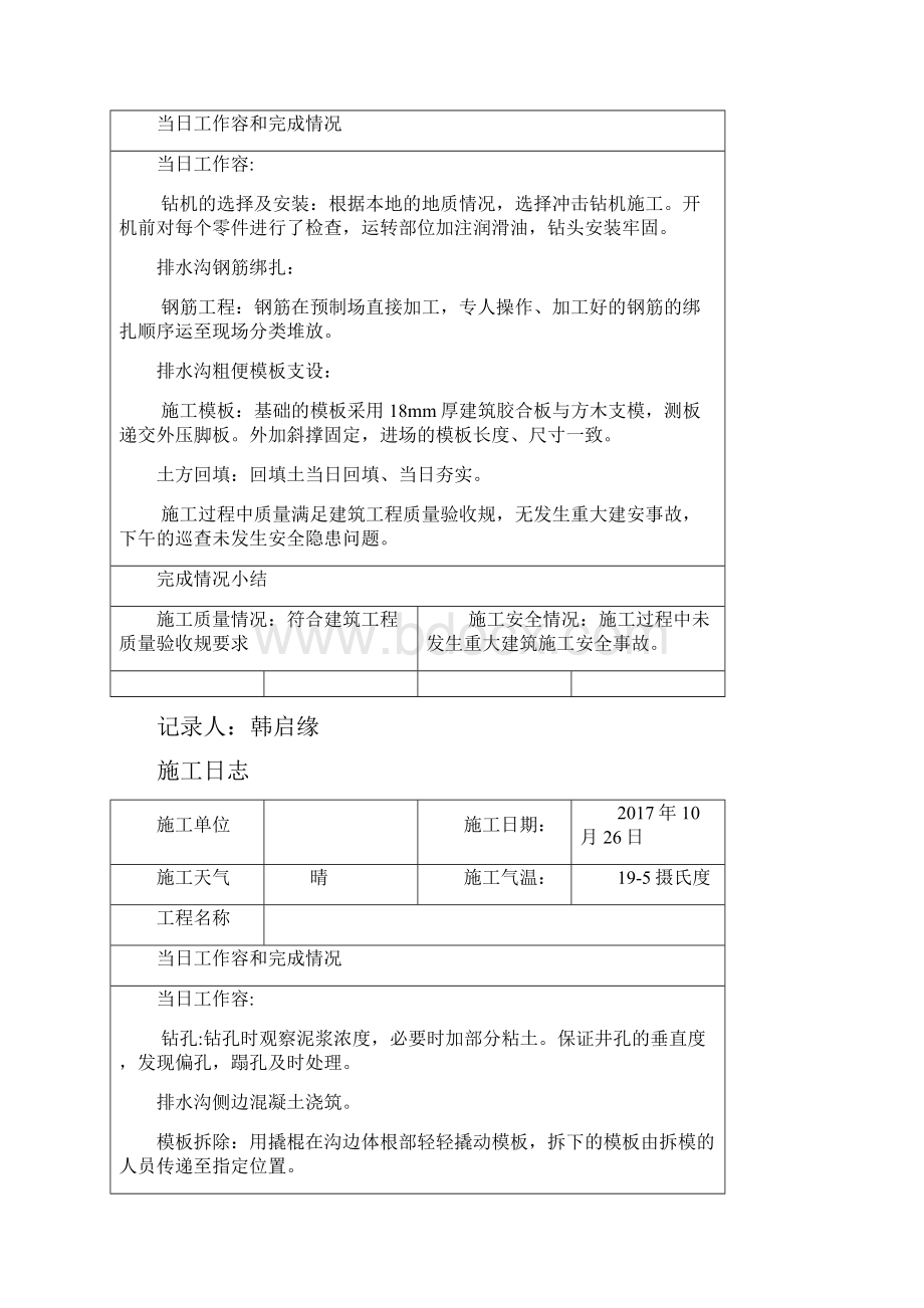 建筑施工日志建筑施工文字.docx_第3页