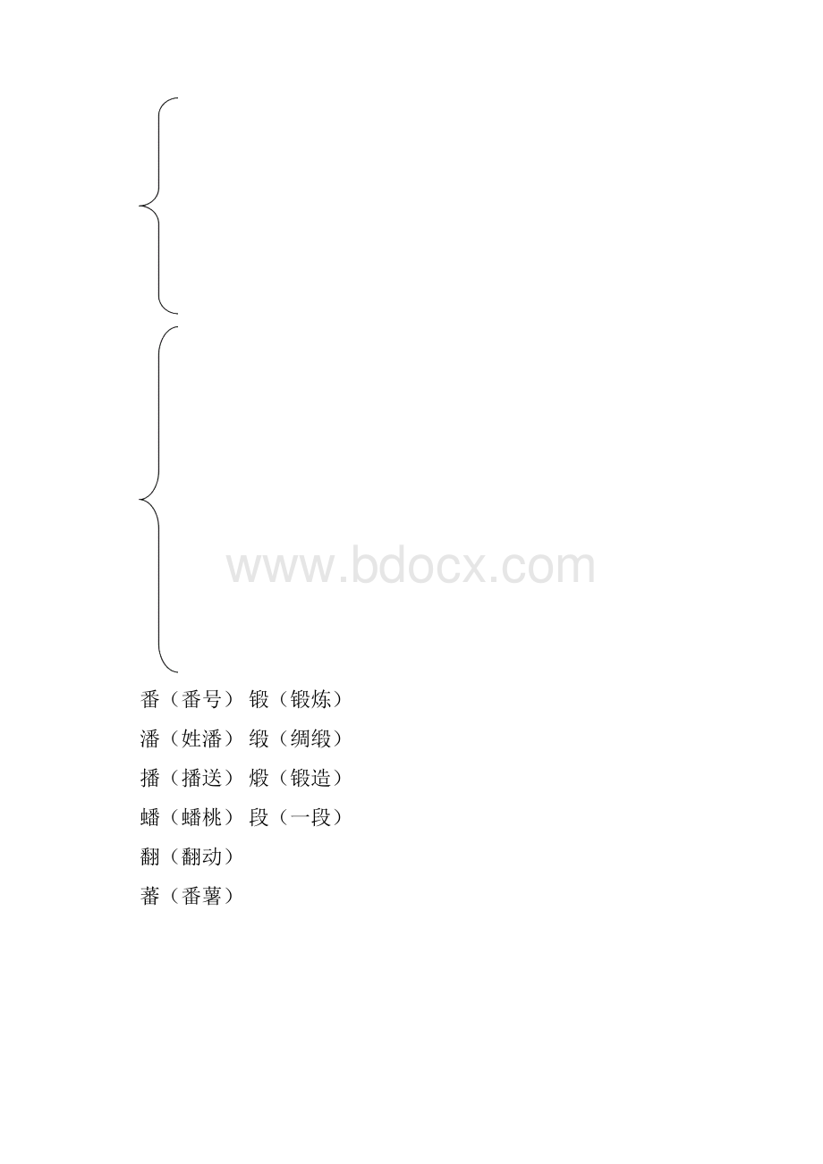 六年级语文下册生字表二 生字的形近字及组词原创.docx_第3页