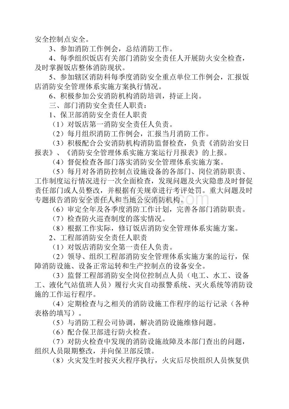 酒店消防安全责任职责示范文本Word文档下载推荐.docx_第2页