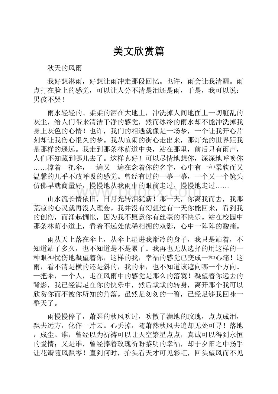 美文欣赏篇文档格式.docx_第1页