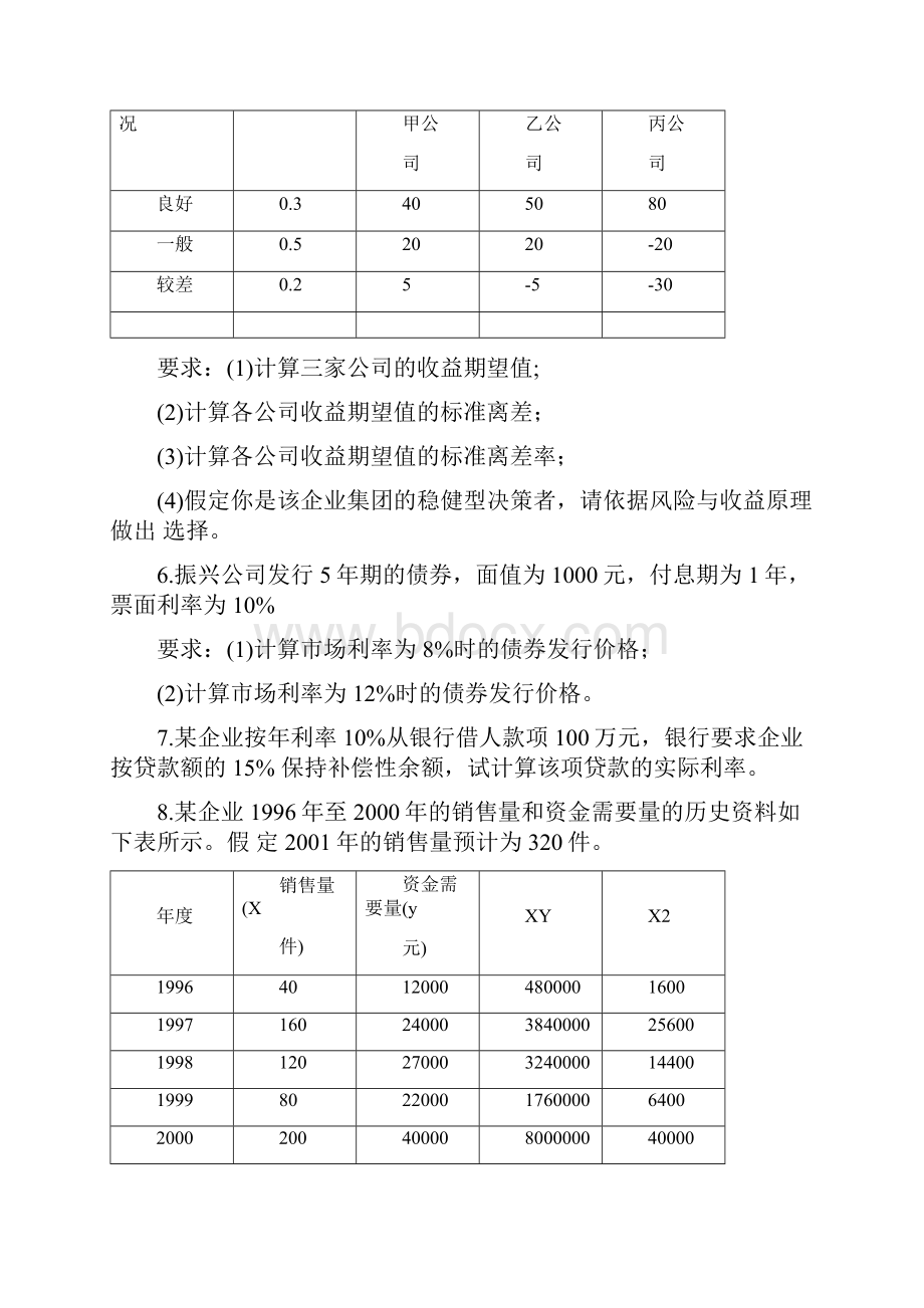 财务管理学习题及答案.docx_第2页