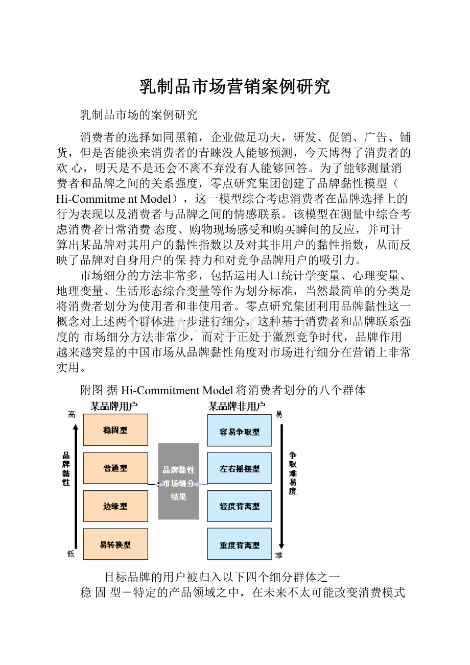 乳制品市场营销案例研究.docx