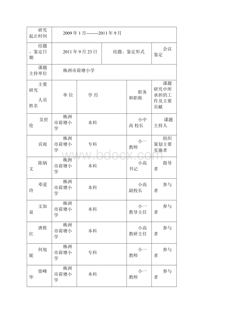 株洲市教育科学规划课题结题鉴定申请书 1Word下载.docx_第2页