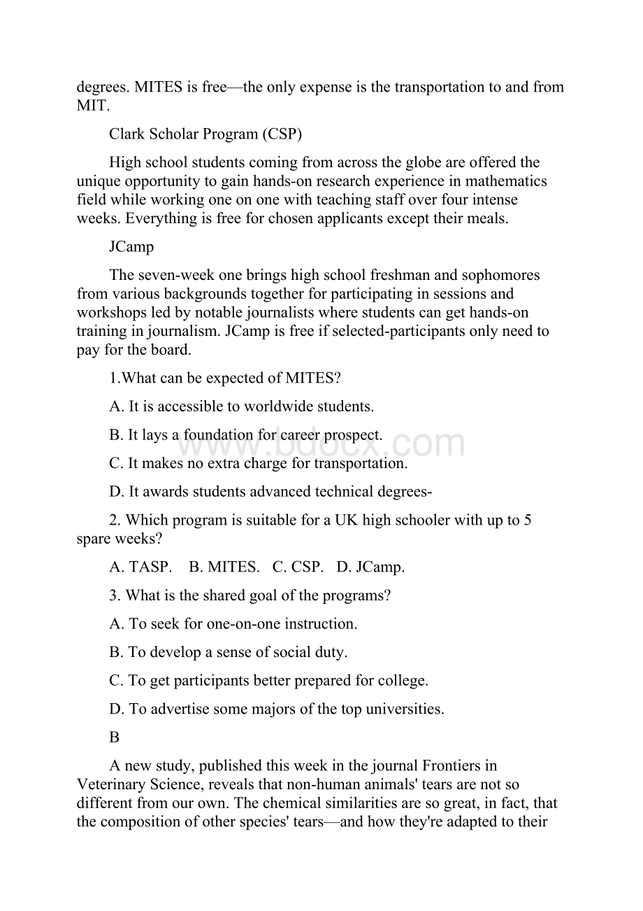 届山东省潍坊市高三下学期英语一模考试题.docx_第2页