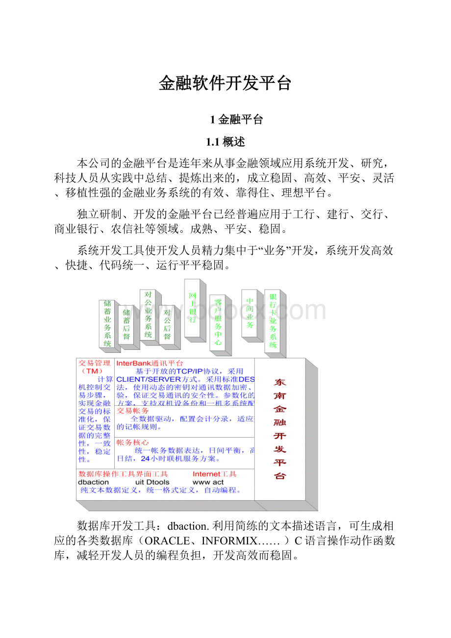 金融软件开发平台.docx_第1页