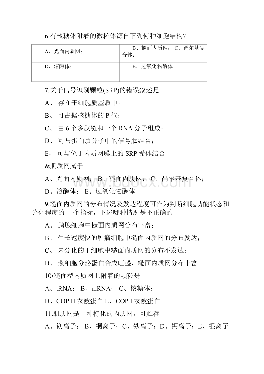 细胞生物学复习题第五章细胞的内膜系统doc.docx_第2页