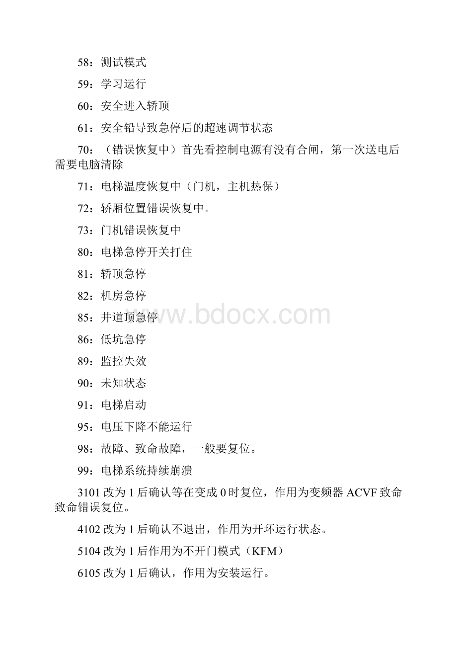 迅达调试常用代码和出错.docx_第2页