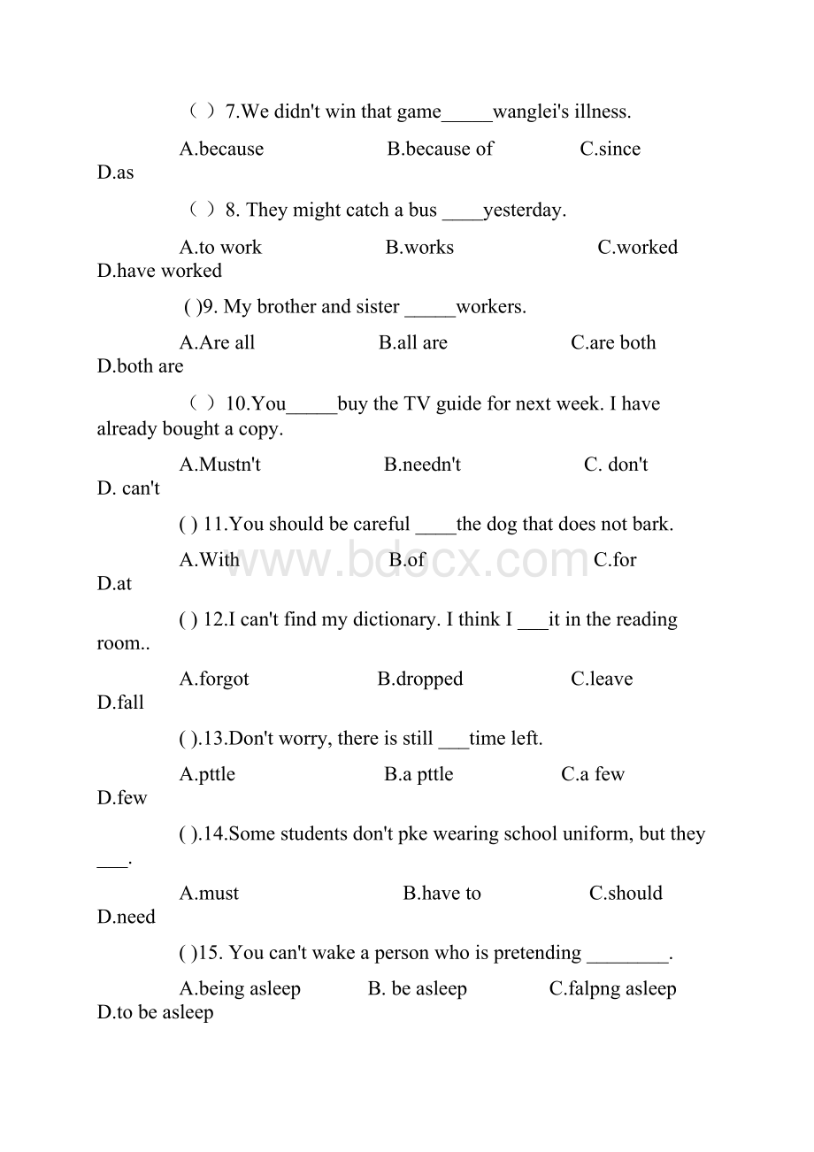 人教新目标九年级英语Unit5测试题.docx_第2页