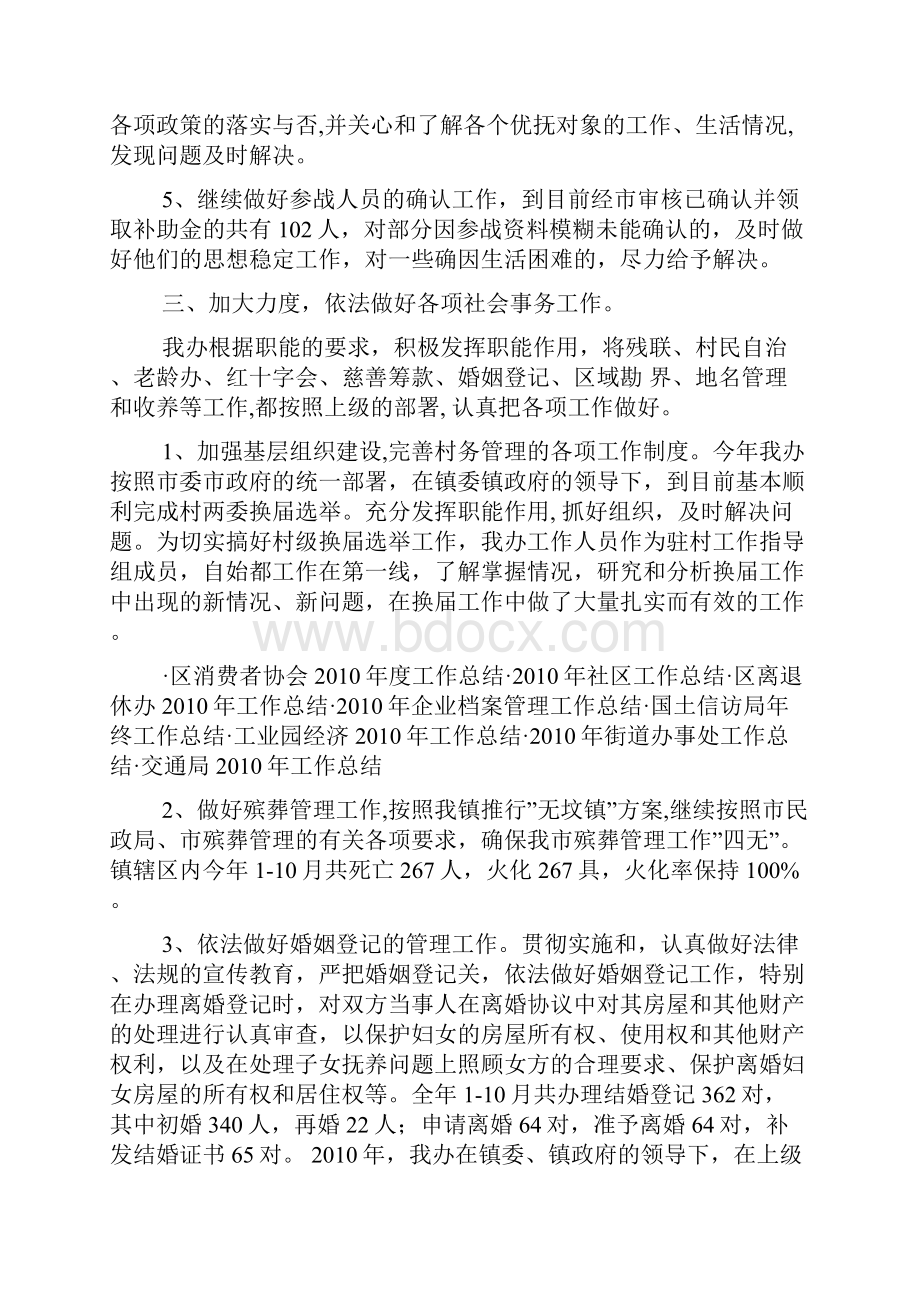 镇社会事务办年终工作总结.docx_第3页