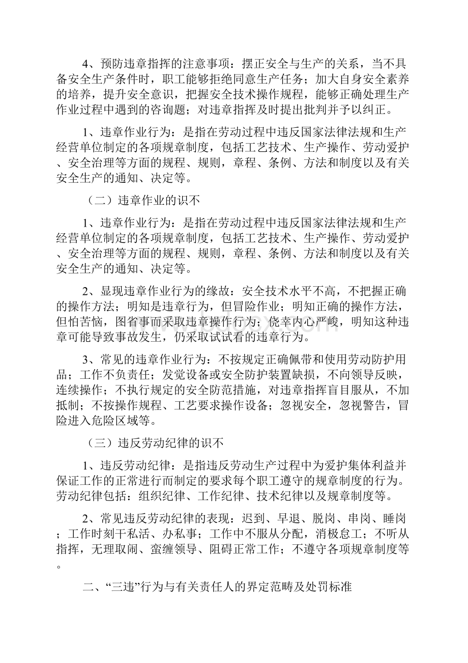 三违界定及处罚办法.docx_第2页