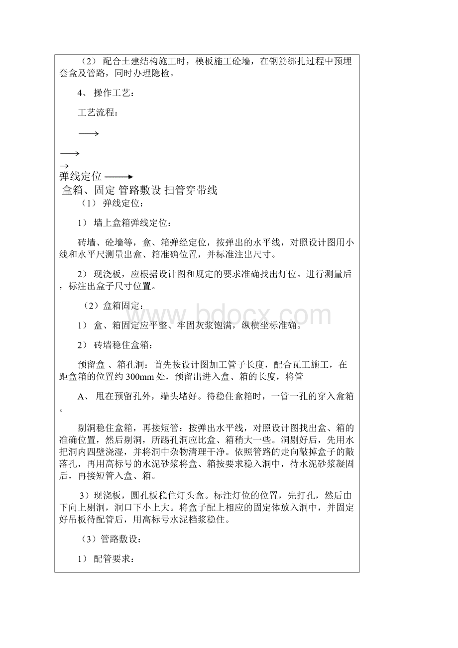 最新施工技术交底水电安装资料Word文档下载推荐.docx_第2页