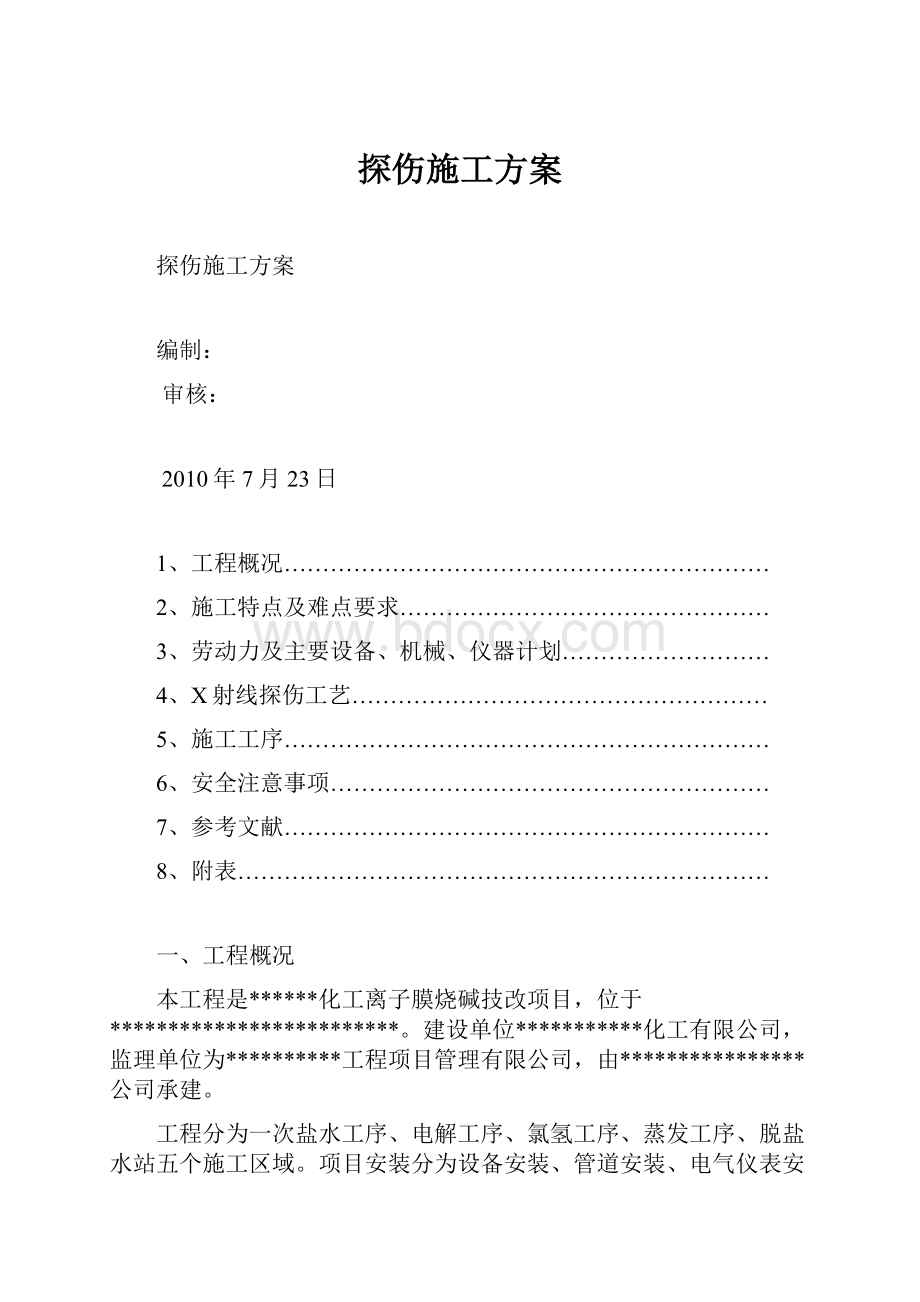 探伤施工方案.docx