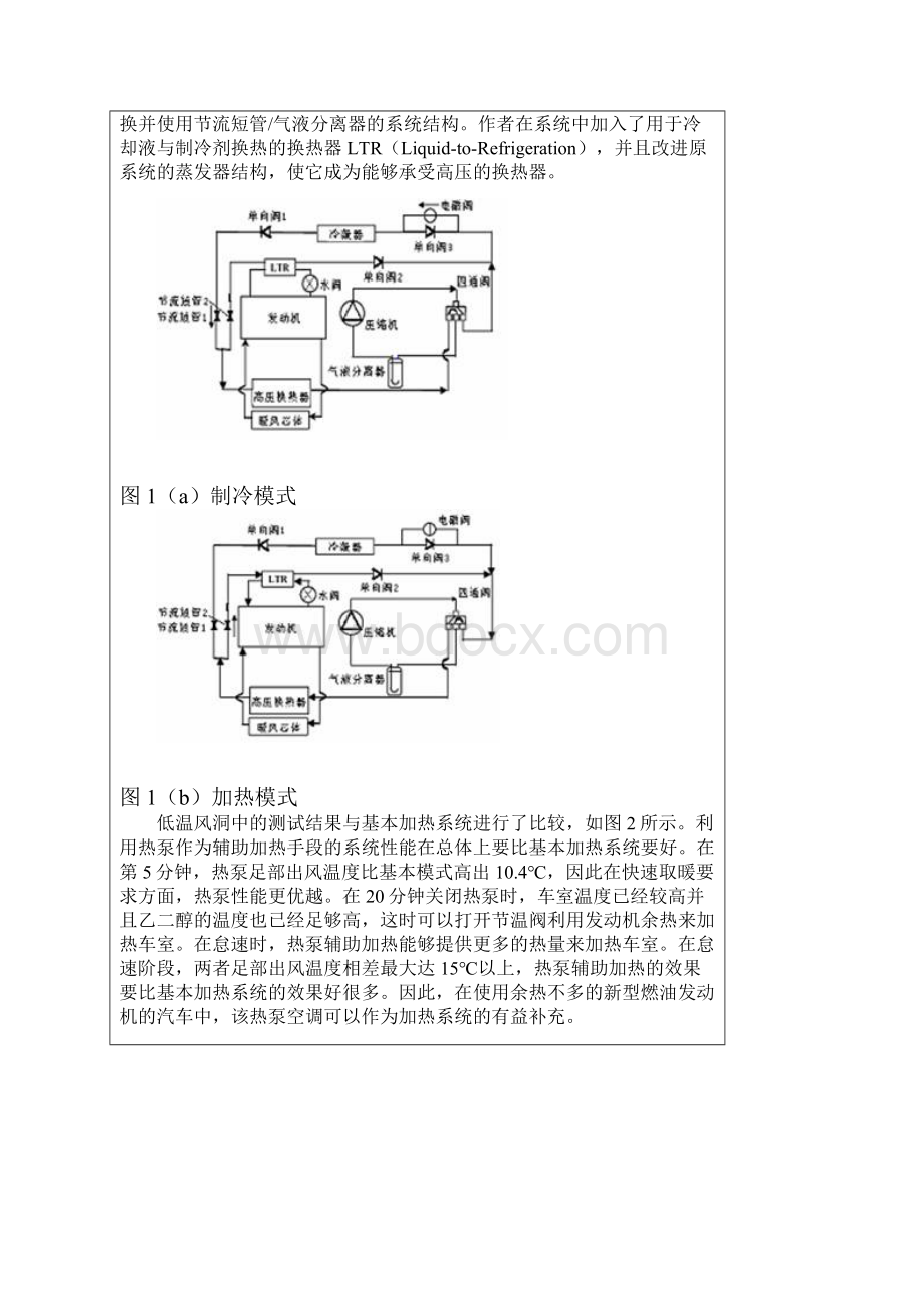 汽车空调热泵系统可行性分析报告Word文件下载.docx_第2页