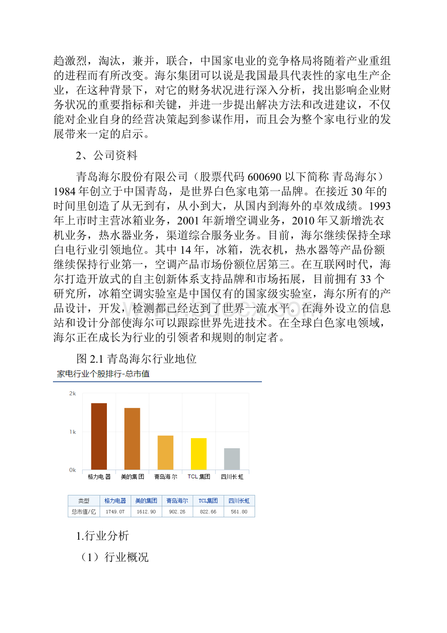 青岛海尔财务报表分析.docx_第2页