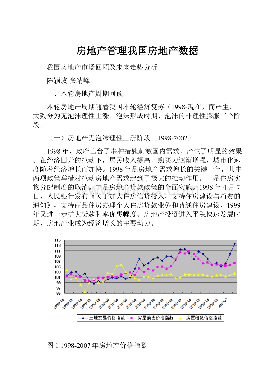 房地产管理我国房地产数据Word格式文档下载.docx_第1页