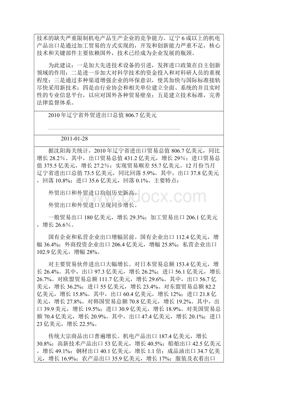 辽宁省外贸统计分析Word文件下载.docx_第2页