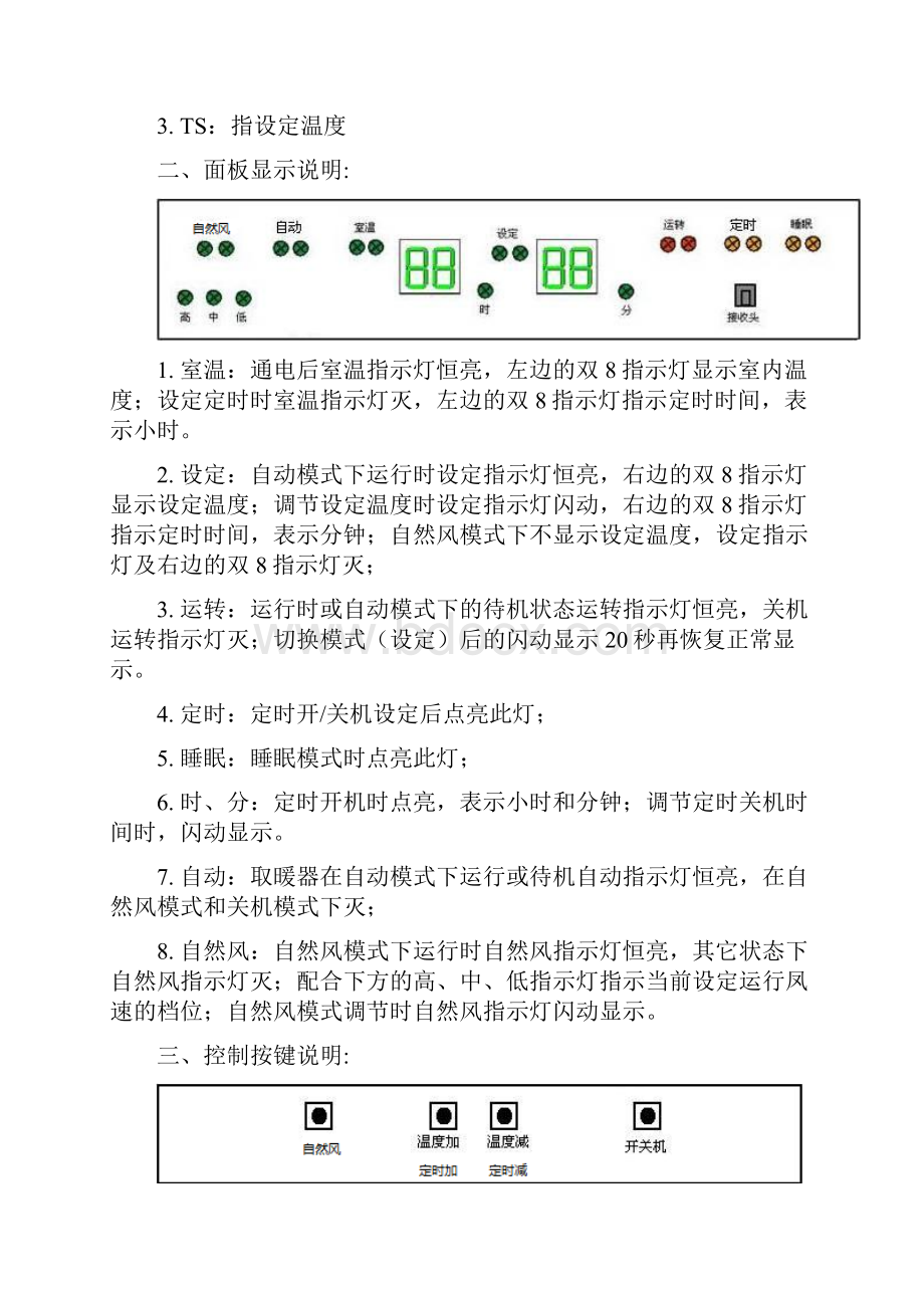 智能暖风机控制器功能说明书17.docx_第3页