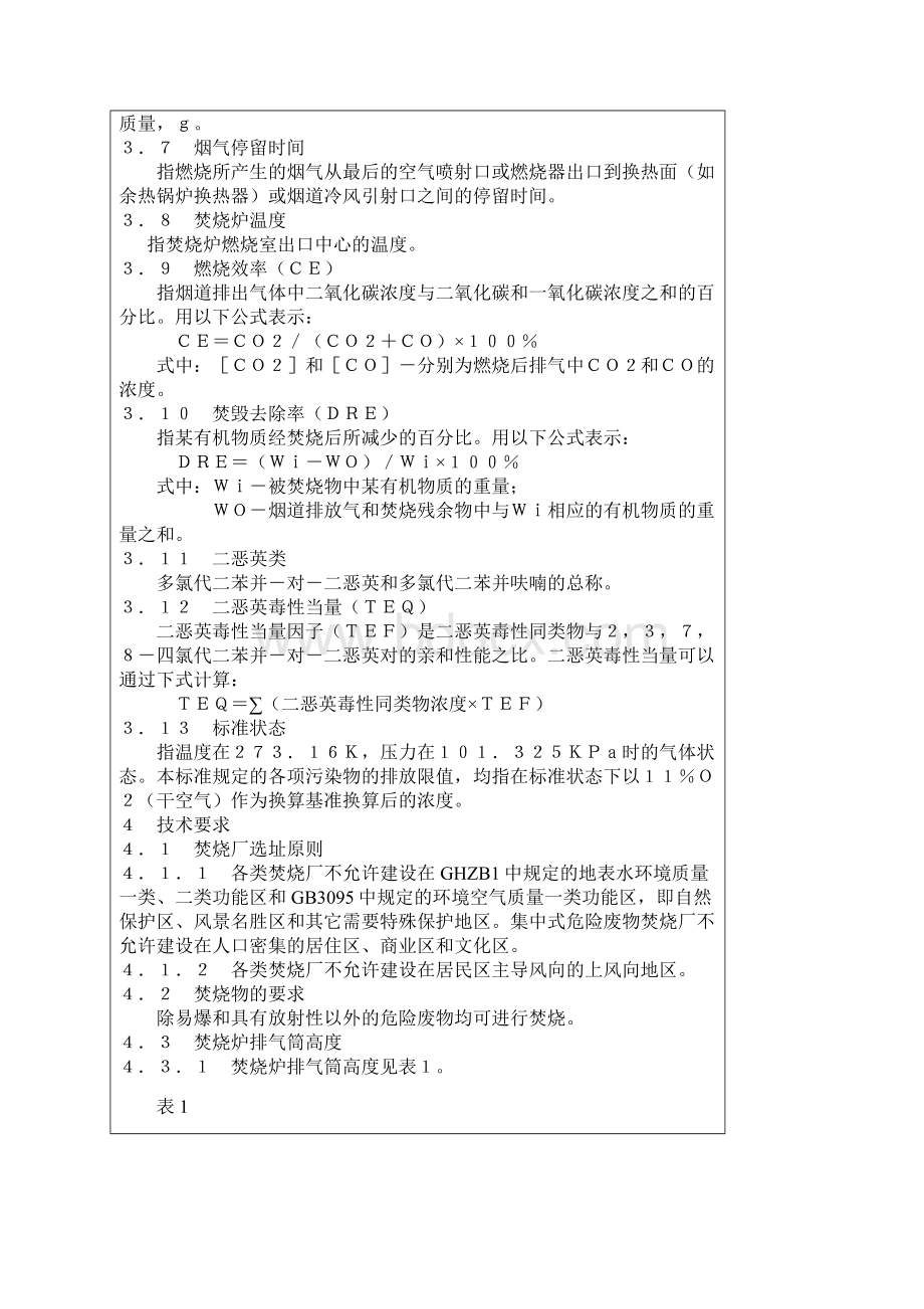 危险废物焚烧污染控制标准GB184847997.docx_第2页