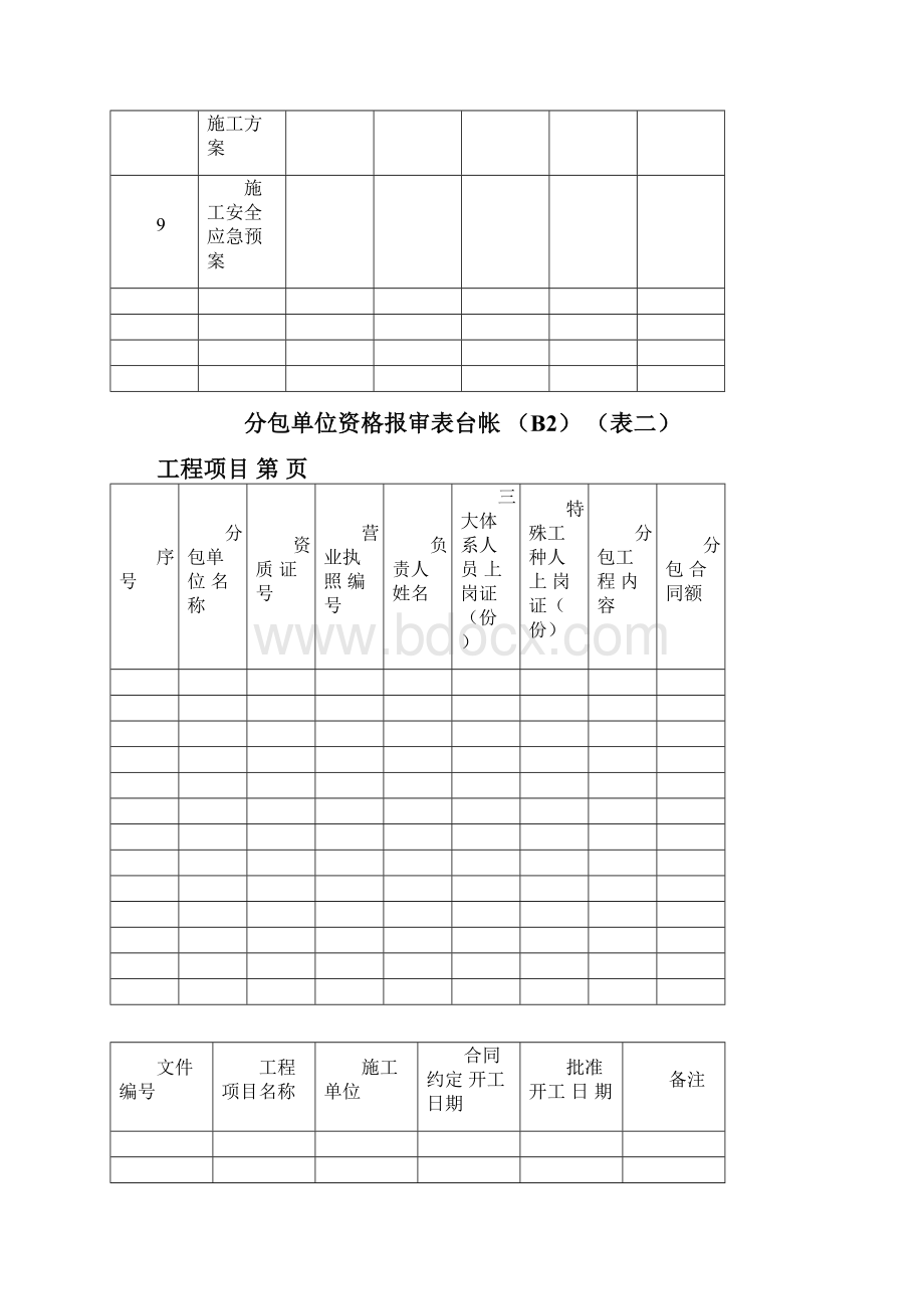 监理各类台帐表格Word文档格式.docx_第2页