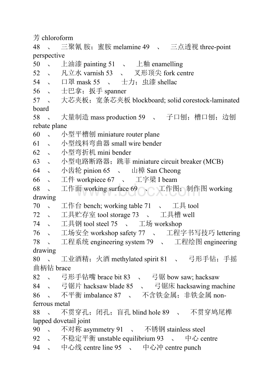 机械零件名称中英文对照Word格式文档下载.docx_第2页