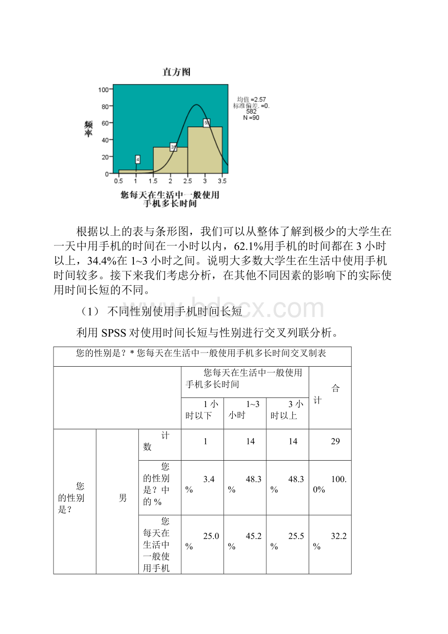 SPSS大学生对手机使用情况分析.docx_第3页