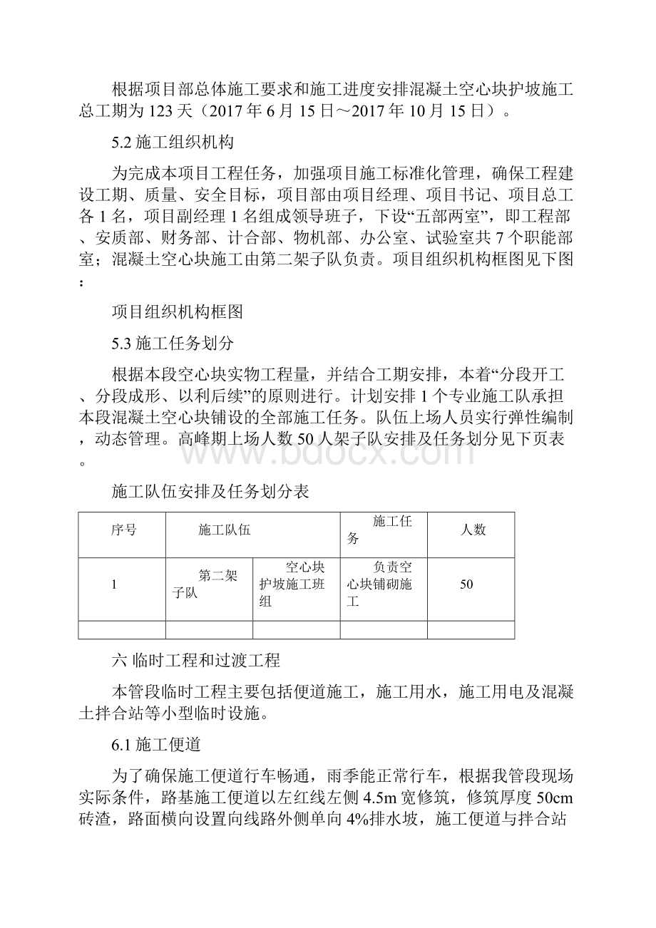 空心六棱块护坡施工组织方案文档格式.docx_第3页