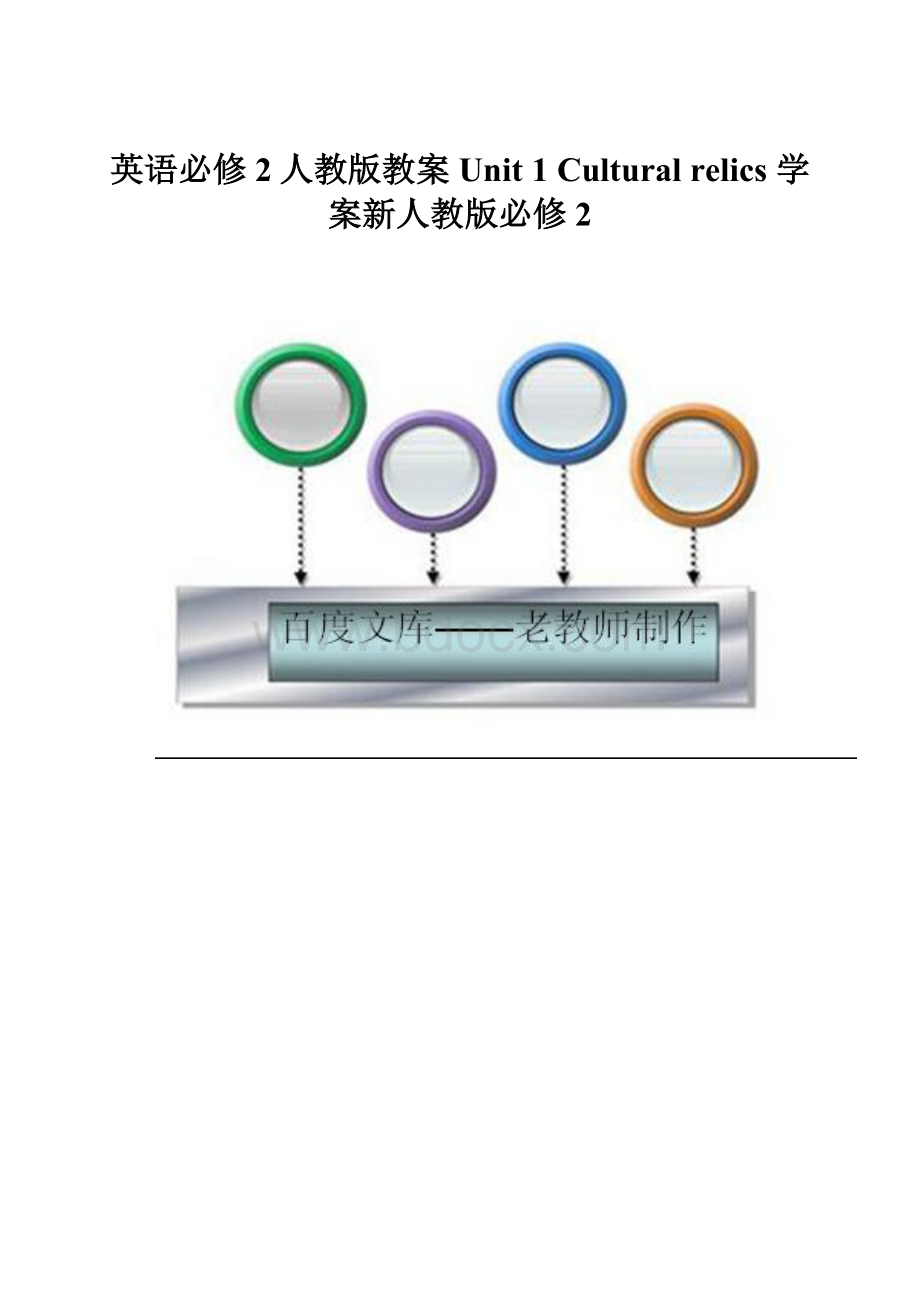 英语必修2人教版教案Unit 1 Cultural relics 学案新人教版必修2Word格式.docx