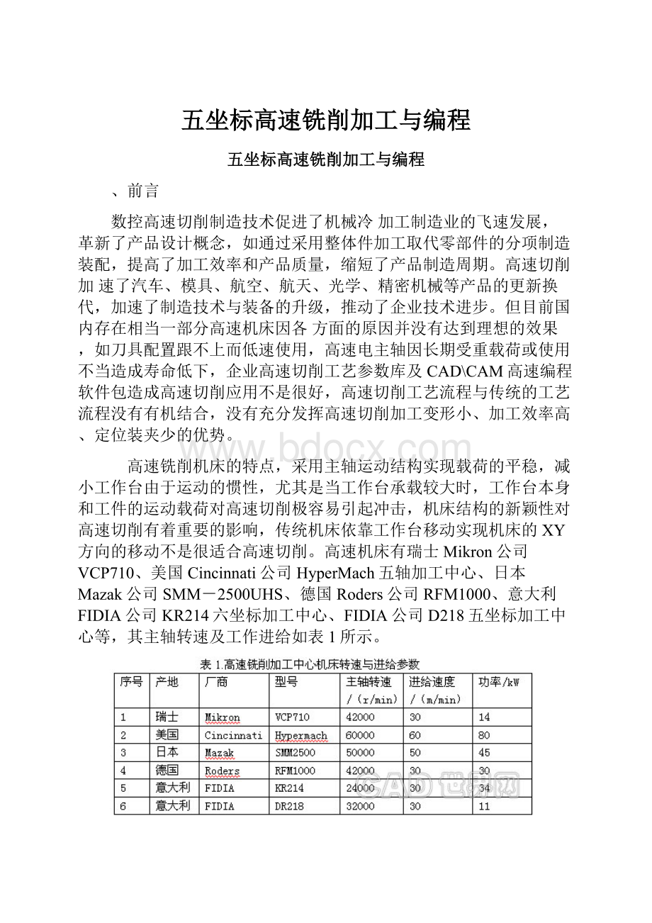 五坐标高速铣削加工与编程.docx_第1页