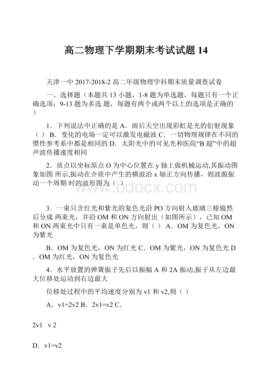 高二物理下学期期末考试试题14.docx_第1页