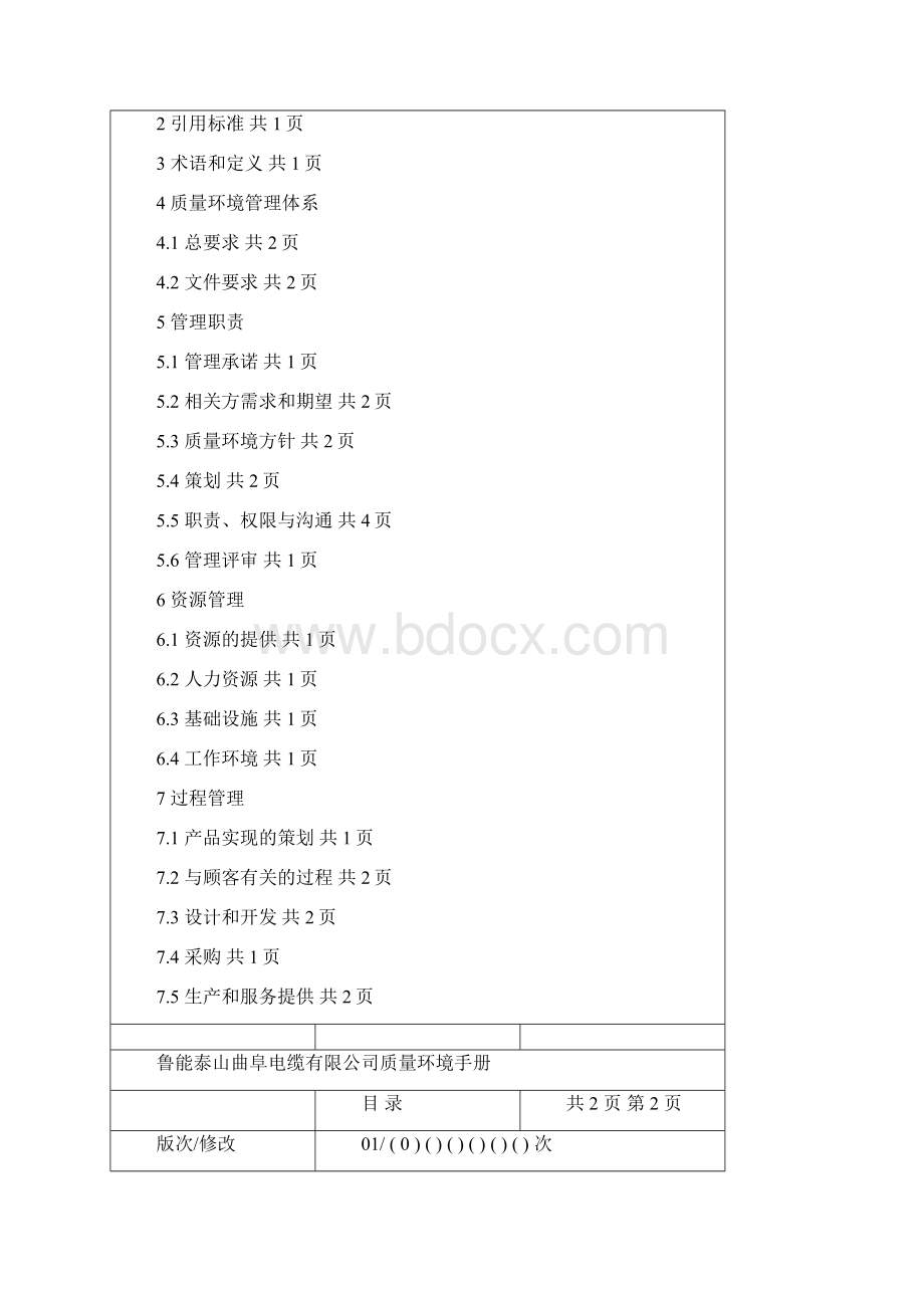 质量环境管理手册.docx_第2页