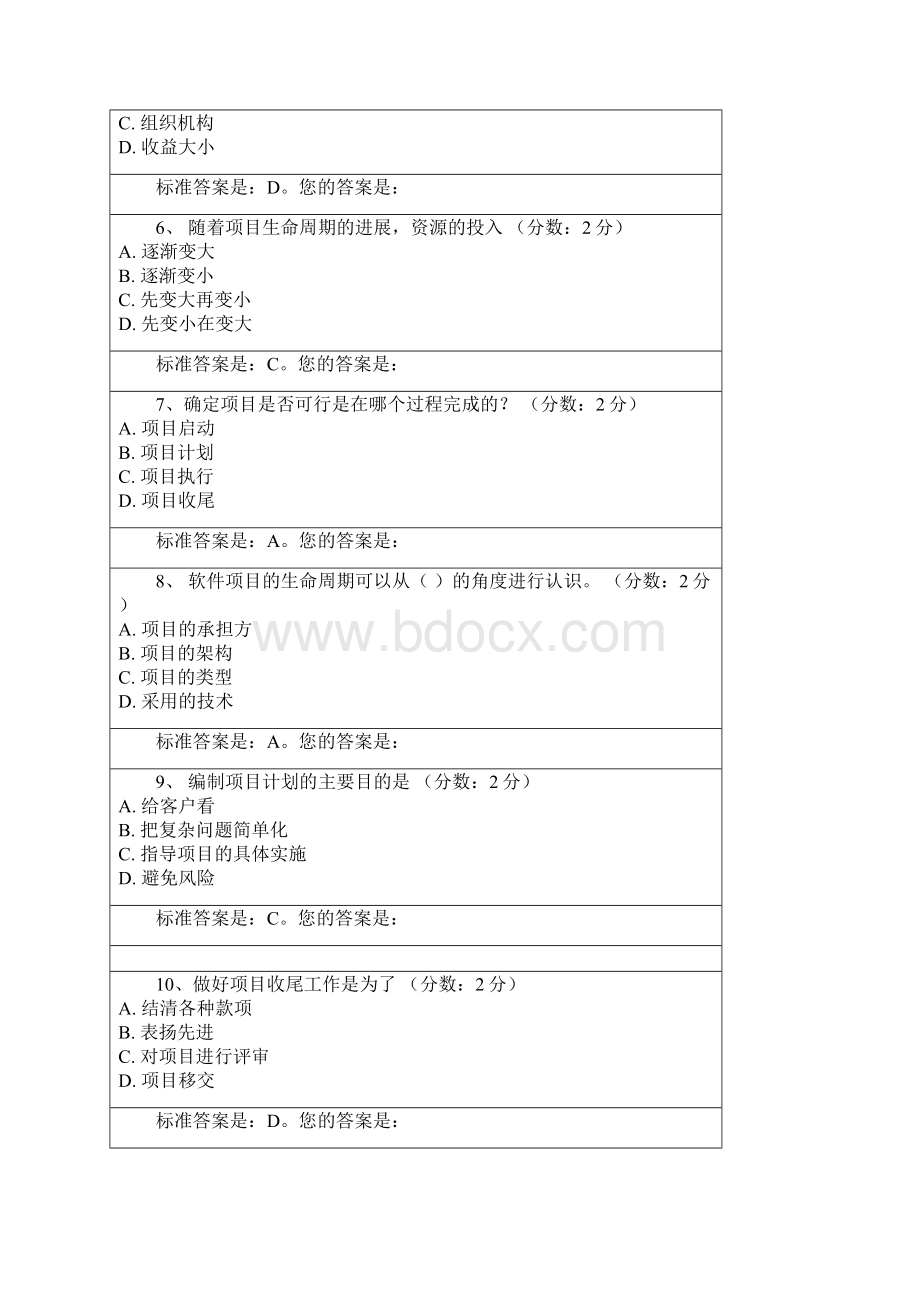 软件项目管理选择题测试汇编.docx_第2页