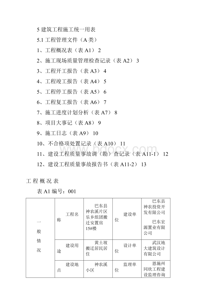 湖北省建筑工程施工统一用表版上册全解.docx_第2页