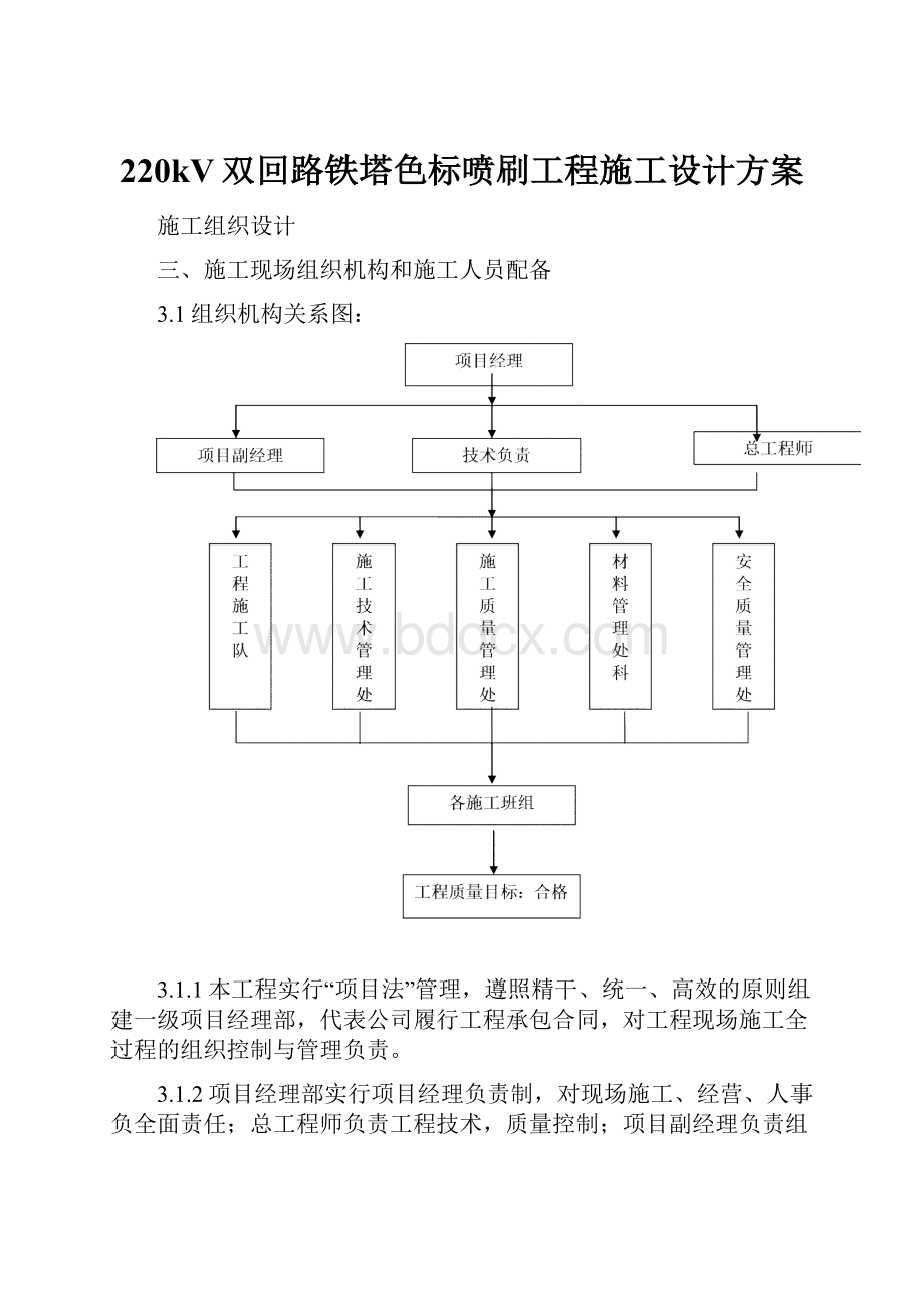 220kV双回路铁塔色标喷刷工程施工设计方案Word格式文档下载.docx_第1页