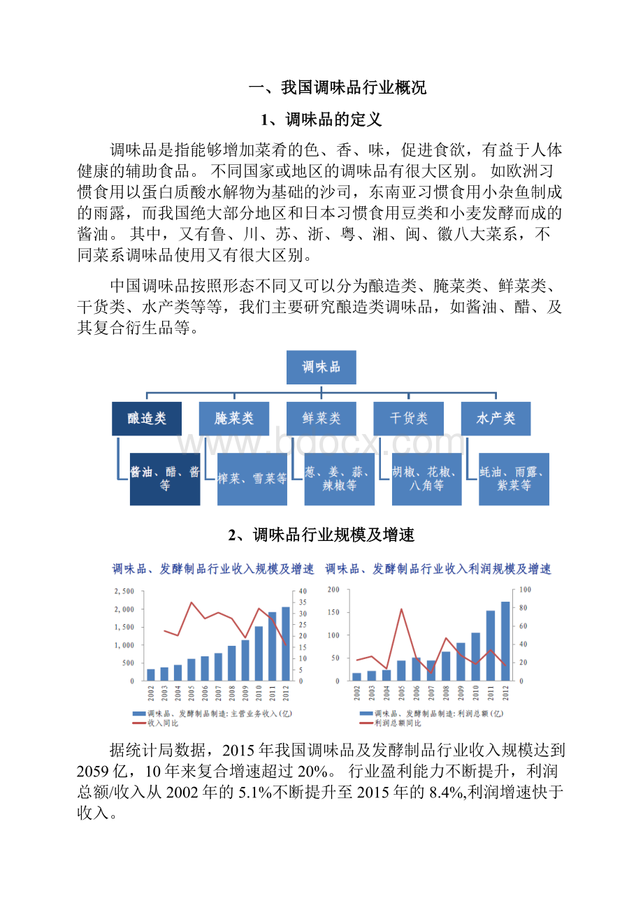 调味品行业分析报告Word文档下载推荐.docx_第2页