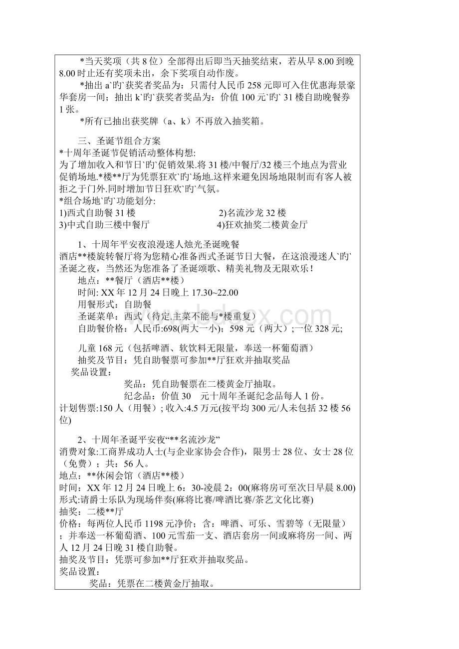 品牌大型饭店周年庆系列配套营销活动策划方案.docx_第2页