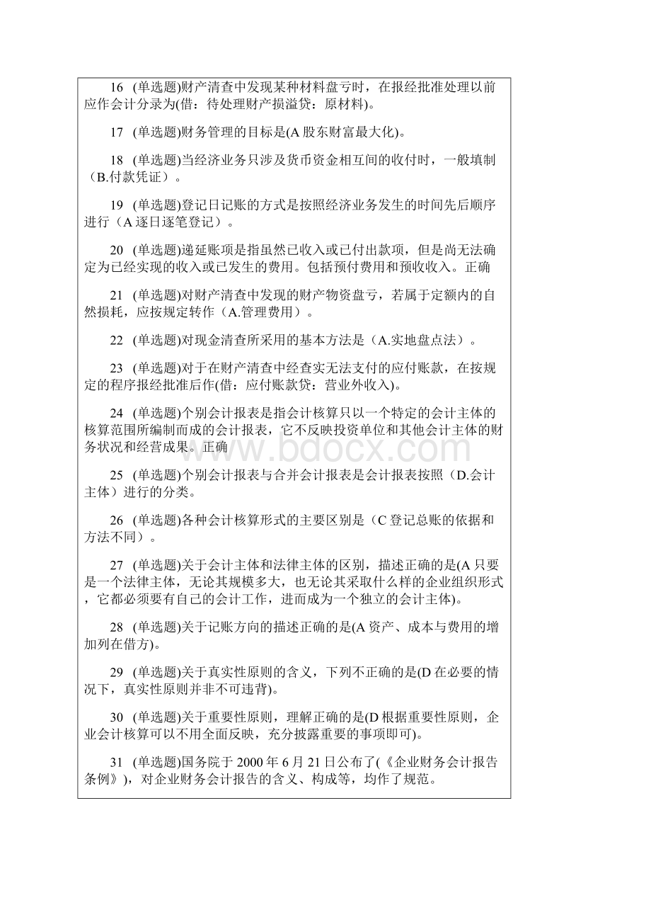 会计职业技能实训综合含五门课答案.docx_第2页