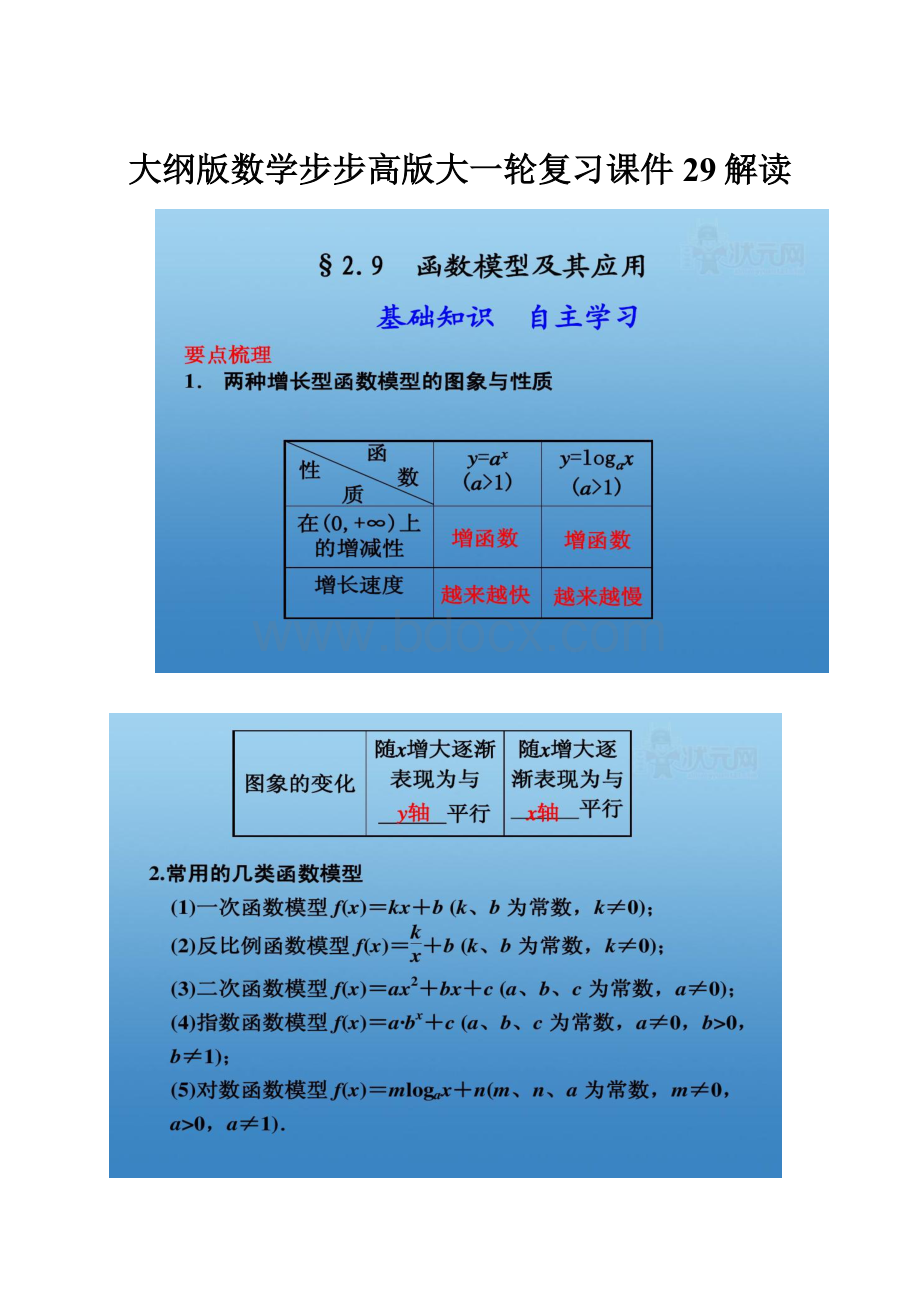 大纲版数学步步高版大一轮复习课件29解读文档格式.docx