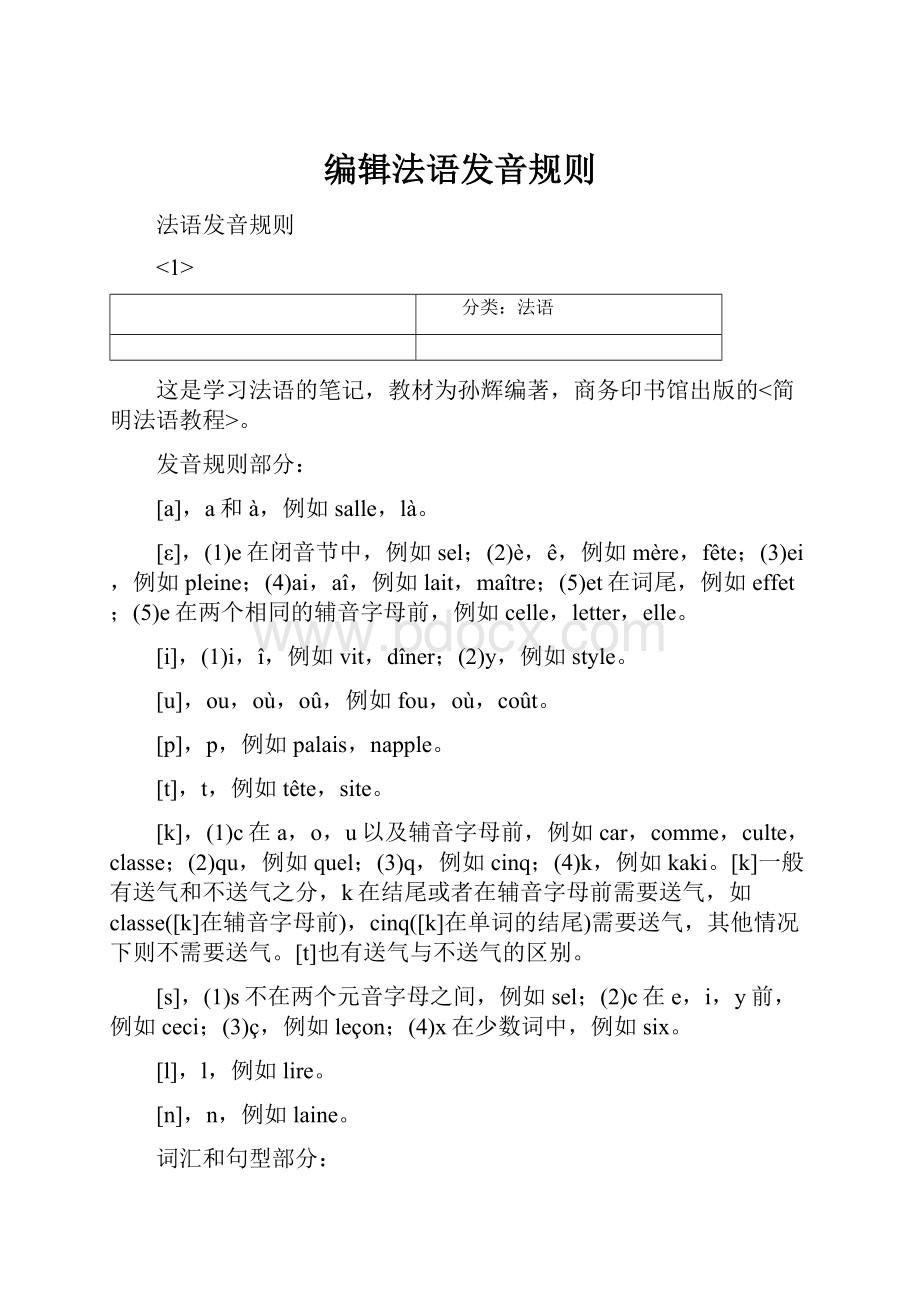 编辑法语发音规则文档格式.docx_第1页