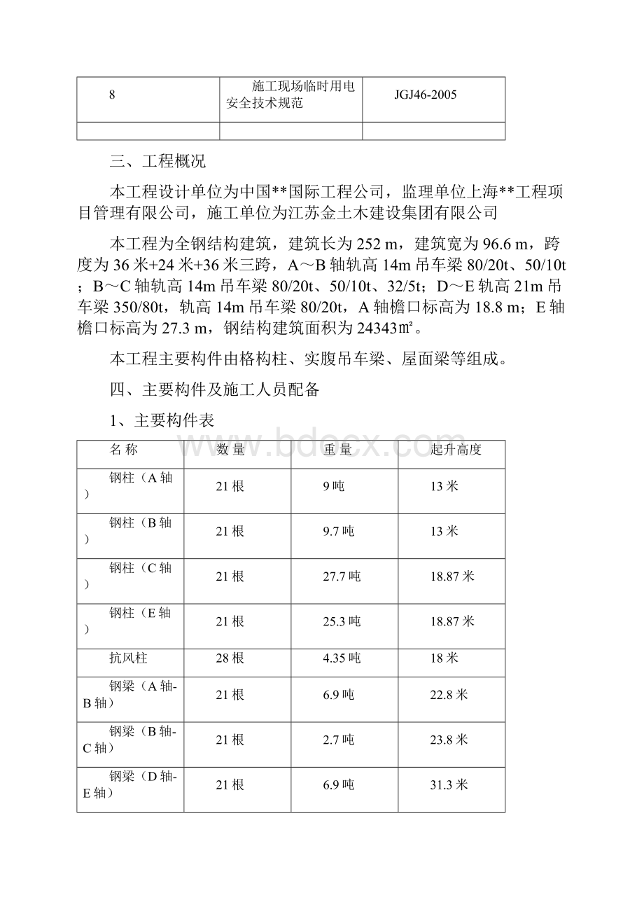 全钢结构厂房杯口式钢柱吊装方案之欧阳美创编.docx_第2页