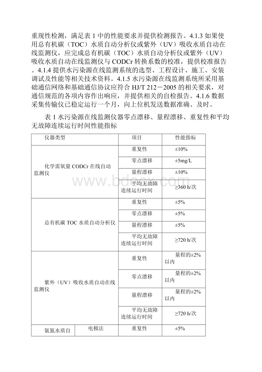 HJT354水污染源在线监测系统验收技术规范之欧阳科创编.docx_第3页