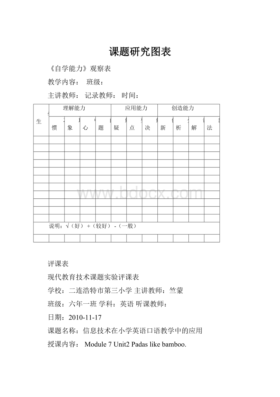 课题研究图表Word下载.docx